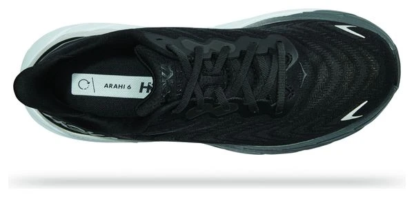 Chaussures De Running Hoka One One Arahi 6 Large 2E Noir Blanc 5 Chaussures De Running Hoka One One Arahi 6 Large 2E Noir Blanc – Image 4