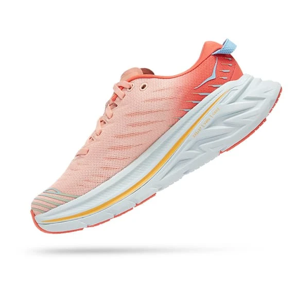 Chaussures HOKA Bondi X Orange Blanc Gris Femme 6 Chaussures HOKA Bondi X Orange Blanc Gris Femme – Image 4