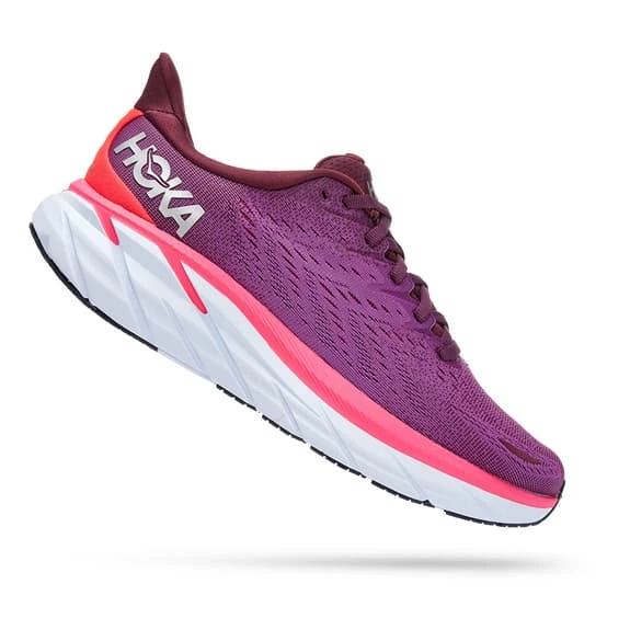 Chaussures HOKA Clifton 8 Lilas Blanc Rose Femme 4 Chaussures HOKA Clifton 8 Lilas Blanc Rose Femme – Image 2