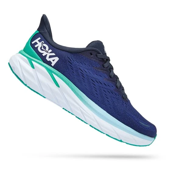 Chaussures HOKA Clifton 8 Bleu Marine Blanc Femme 4 Chaussures HOKA Clifton 8 Bleu Marine Blanc Femme – Image 2