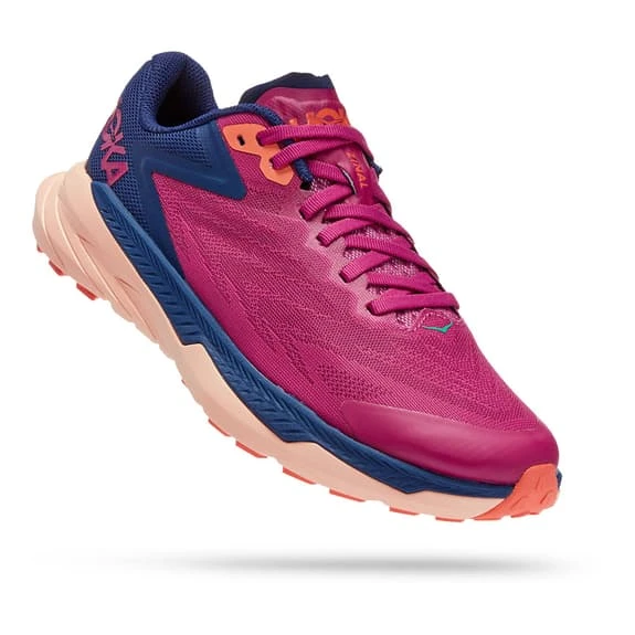 Chaussures HOKA Zinal Lilas Bleu Orange Femme 3 Chaussures HOKA Zinal Lilas Bleu Orange Femme