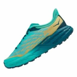 Chaussures HOKA Speedgoat 5 Bleu Clair Vert Femme -Hoka hk 0001123158 dtw 004