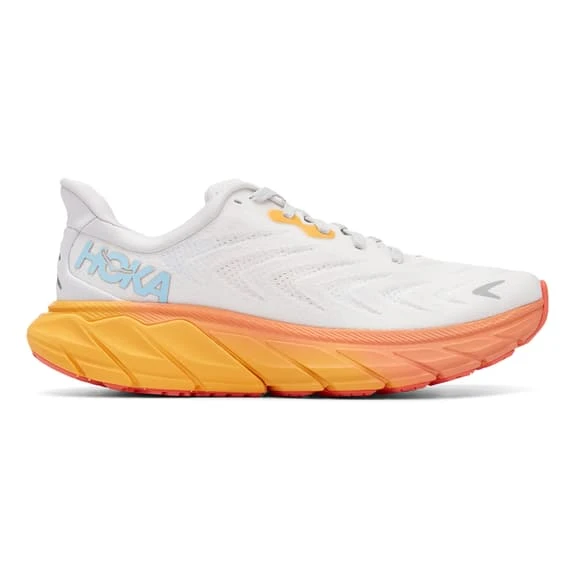 Chaussures HOKA Arahi 6 Blanc Bleu Clair Orange Femme 7 Chaussures HOKA Arahi 6 Blanc Bleu Clair Orange Femme – Image 5