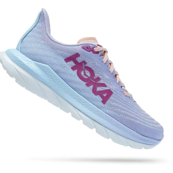 Chaussures HOKA Mach 5 Bleu Clair Lilas Femme 3 Chaussures HOKA Mach 5 Bleu Clair Lilas Femme