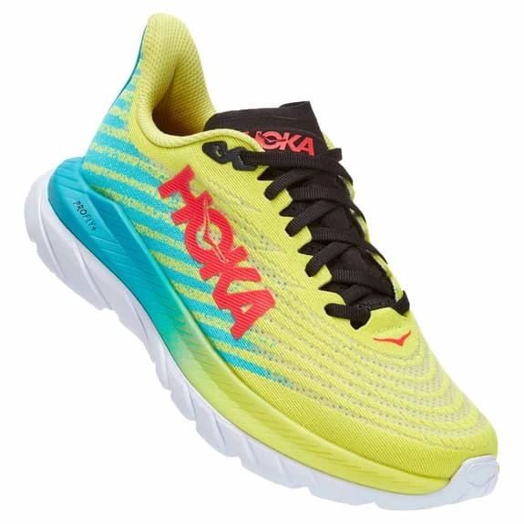 Chaussures HOKA Mach 5 Vert Bleu Rouge Femme 3 Chaussures HOKA Mach 5 Vert Bleu Rouge Femme
