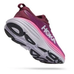 Chaussures HOKA Bondi 8 Rose Lilas Gris Femme -Hoka hk 0001127952 bgw 003