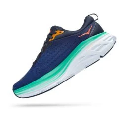 Chaussures HOKA Bondi 8 Bleu Marine Orange Vert Femme -Hoka hk 0001127952 osb 004