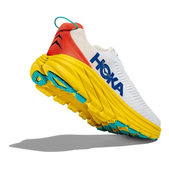 Chaussures HOKA Rincon 3 Blanc Jaune Bleu Foncé 8 Chaussures HOKA Rincon 3 Blanc Jaune Bleu Foncé – Image 6