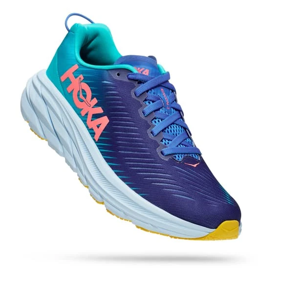 Chaussures HOKA Rincon 3 Bleu Foncé Rose Blanc Femme 4 Chaussures HOKA Rincon 3 Bleu Foncé Rose Blanc Femme – Image 2