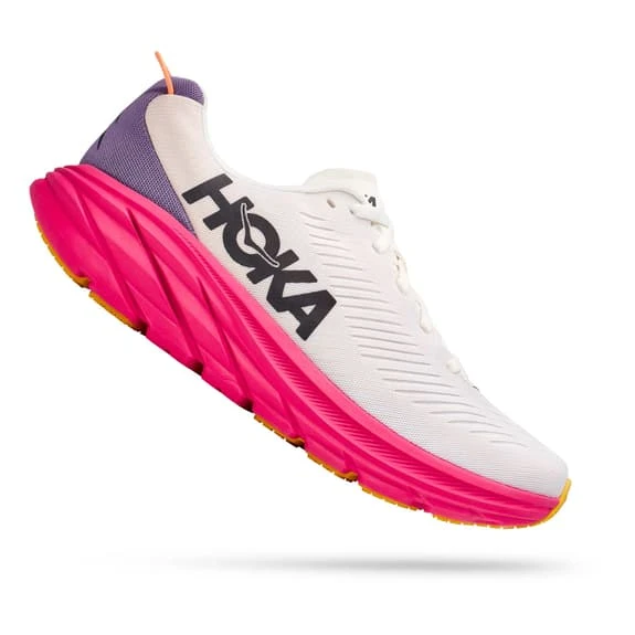 Chaussures HOKA Rincon 3 Blanc Fuchsia Lilas Femme 3 Chaussures HOKA Rincon 3 Blanc Fuchsia Lilas Femme