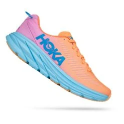 Chaussures HOKA Rincon 3 Orange Rose Blanc Femme