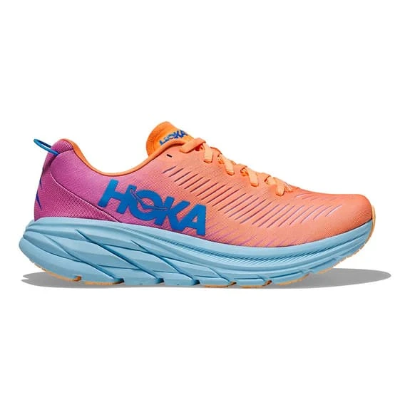 Chaussures HOKA Rincon 3 Orange Rose Blanc Femme 4 Chaussures HOKA Rincon 3 Orange Rose Blanc Femme – Image 2