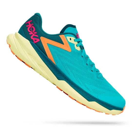 Chaussures HOKA Zinal Vert Turquoise Orange Fuchsia 3 Chaussures HOKA Zinal Vert Turquoise Orange Fuchsia