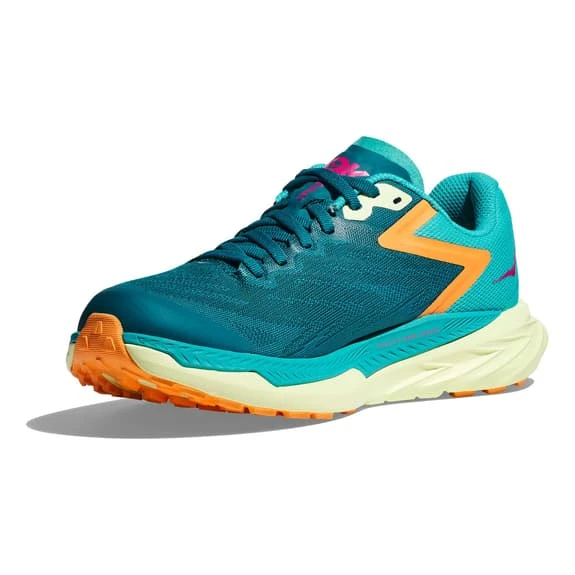 Chaussures HOKA Zinal Vert Turquoise Orange Fuchsia 5 Chaussures HOKA Zinal Vert Turquoise Orange Fuchsia – Image 3