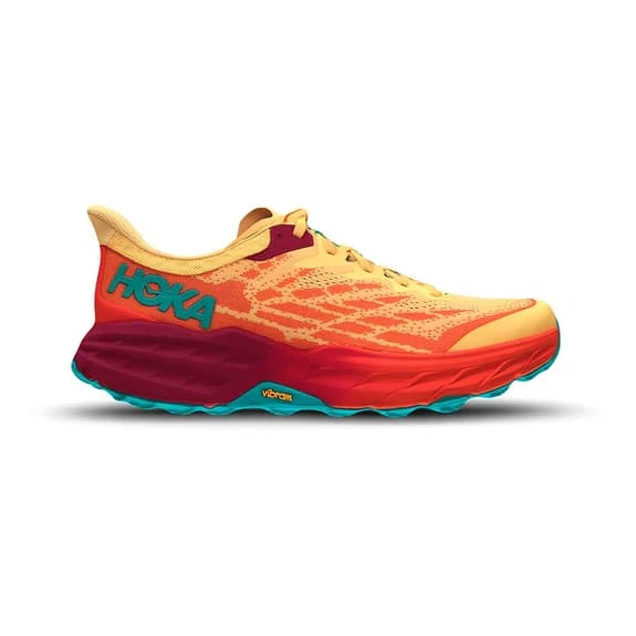 Chaussures HOKA Speedgoat 5 Crème Orange Bleu 4 Chaussures HOKA Speedgoat 5 Crème Orange Bleu – Image 2
