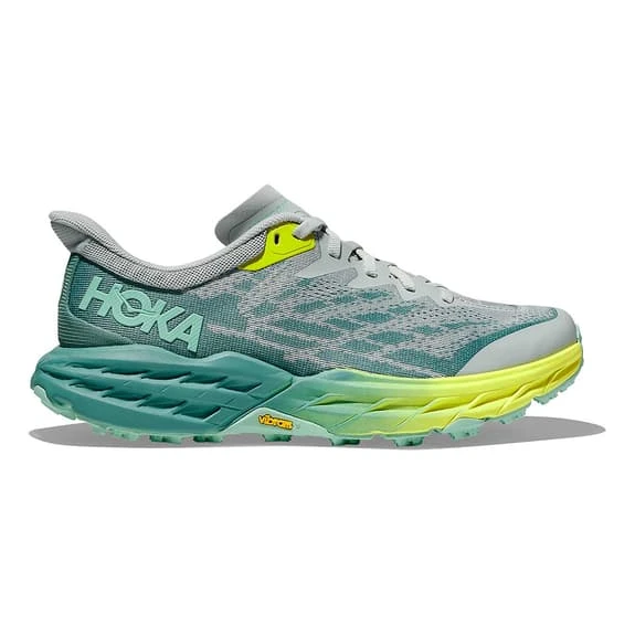 Chaussures HOKA Speedgoat 5 Vert Gris Jaune Femme 4 Chaussures HOKA Speedgoat 5 Vert Gris Jaune Femme – Image 2