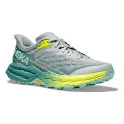 Chaussures HOKA Speedgoat 5 Vert Gris Jaune Femme 12 Chaussures HOKA Speedgoat 5 Vert Gris Jaune Femme -Hoka hk 1123158 mtl 005