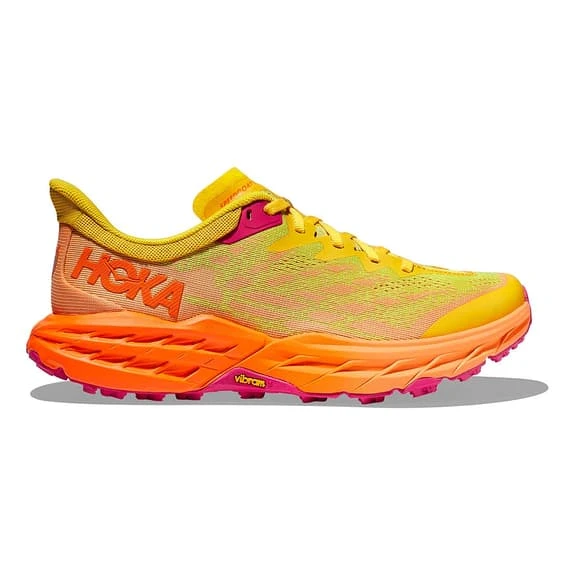 Chaussures HOKA Speedgoat 5 Jaune Orange Femme 4 Chaussures HOKA Speedgoat 5 Jaune Orange Femme – Image 2