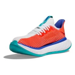 Chaussures HOKA Carbon X 3 Blanc Orange Bleu Marine 10 Chaussures HOKA Carbon X 3 Blanc Orange Bleu Marine -Hoka hk 1123192 wfm 003