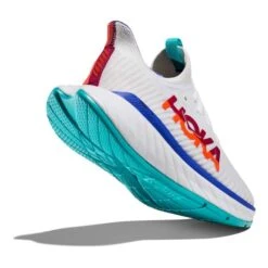 Chaussures HOKA Carbon X 3 Blanc Orange Bleu Marine 11 Chaussures HOKA Carbon X 3 Blanc Orange Bleu Marine -Hoka hk 1123192 wfm 004