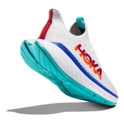 Chaussures HOKA Carbon X 3 Blanc Orange Bleu Femme 11 Chaussures HOKA Carbon X 3 Blanc Orange Bleu Femme -Hoka hk 1123193 wfm 004