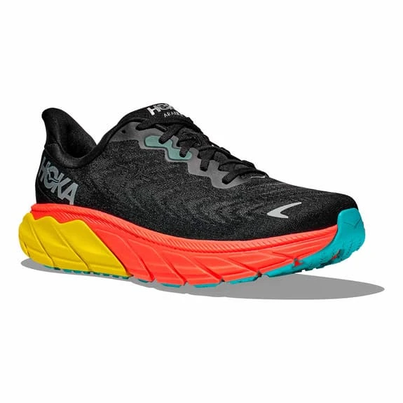 Chaussures HOKA Arahi 6 Noir Jaune Rouge 6 Chaussures HOKA Arahi 6 Noir Jaune Rouge – Image 4