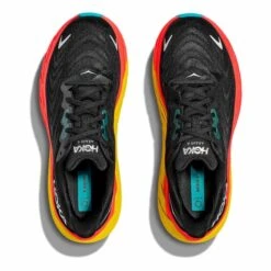 Chaussures HOKA Arahi 6 Noir Jaune Rouge 13 Chaussures HOKA Arahi 6 Noir Jaune Rouge -Hoka hk 1123194 bfl 006