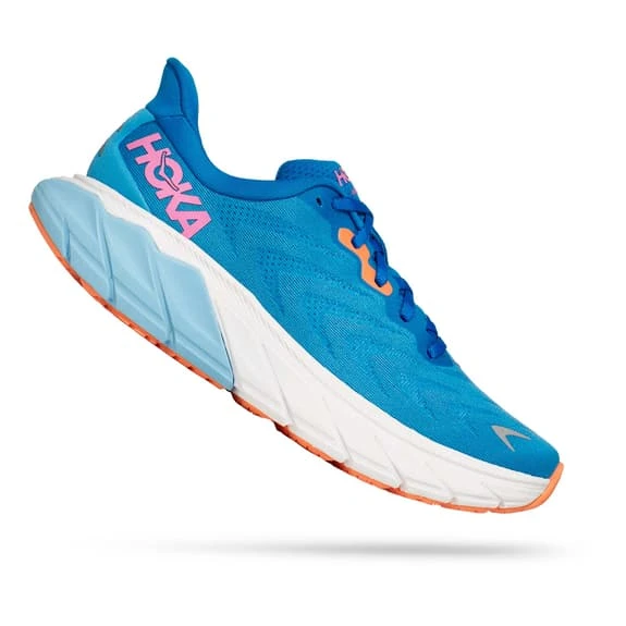 Chaussures HOKA Arahi 6 Bleu Orange Blanc Femme 3 Chaussures HOKA Arahi 6 Bleu Orange Blanc Femme