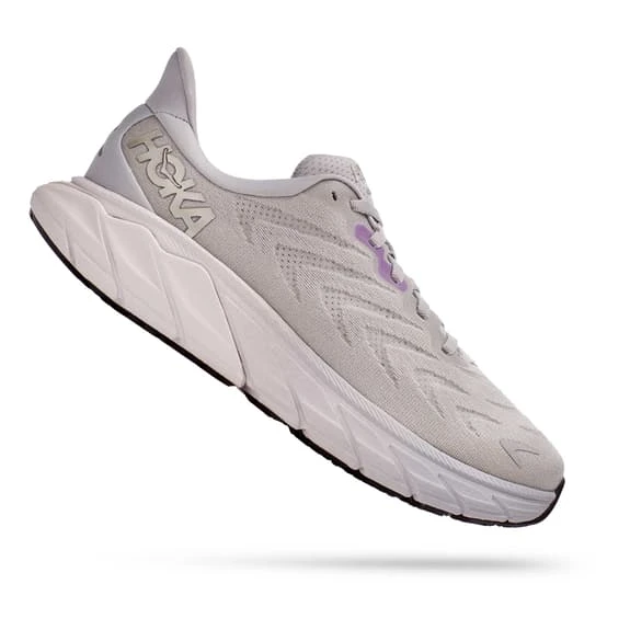 Chaussures HOKA Arahi 6 Gris Blanc Lilas Femme 3 Chaussures HOKA Arahi 6 Gris Blanc Lilas Femme