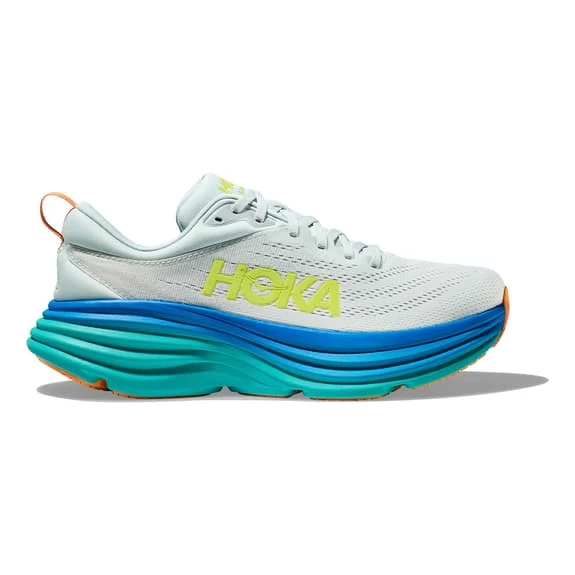 Chaussures HOKA Bondi 8 Blanc Bleu Vert Turquoise 4 Chaussures HOKA Bondi 8 Blanc Bleu Vert Turquoise – Image 2