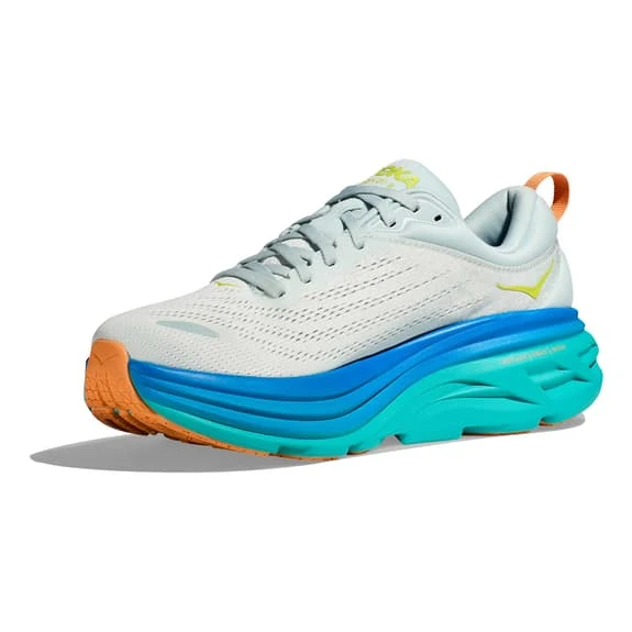 Chaussures HOKA Bondi 8 Blanc Bleu Vert Turquoise 5 Chaussures HOKA Bondi 8 Blanc Bleu Vert Turquoise – Image 3