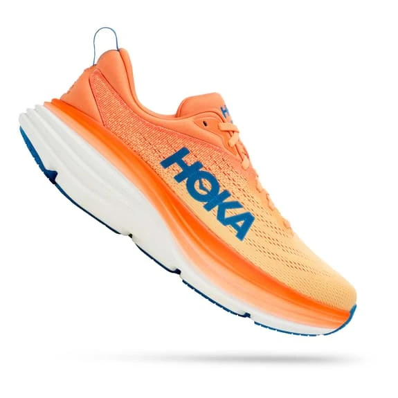 Chaussures HOKA Bondi 8 Orange Bleu Marine Jaune 3 Chaussures HOKA Bondi 8 Orange Bleu Marine Jaune