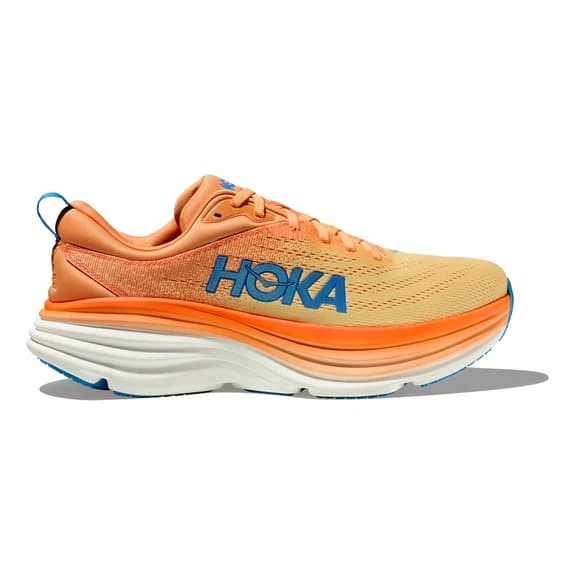 Chaussures HOKA Bondi 8 Orange Bleu Marine Jaune 4 Chaussures HOKA Bondi 8 Orange Bleu Marine Jaune – Image 2