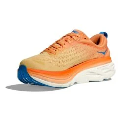Chaussures HOKA Bondi 8 Orange Bleu Marine Jaune 10 Chaussures HOKA Bondi 8 Orange Bleu Marine Jaune -Hoka hk 1123202 imo 003