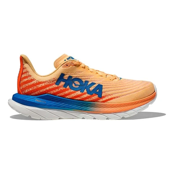 Chaussures HOKA Mach 5 Crème Orange Bleu Marine 4 Chaussures HOKA Mach 5 Crème Orange Bleu Marine – Image 2