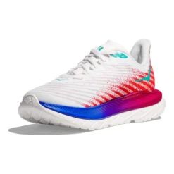 Chaussures HOKA Mach 5 Blanc Rouge Bleu Marine Femme 10 Chaussures HOKA Mach 5 Blanc Rouge Bleu Marine Femme -Hoka hk 1127894 wfm 003