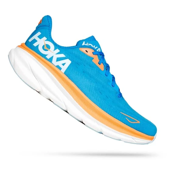 Chaussures HOKA Clifton 9 Bleu Marine Orange Blanc 3 Chaussures HOKA Clifton 9 Bleu Marine Orange Blanc