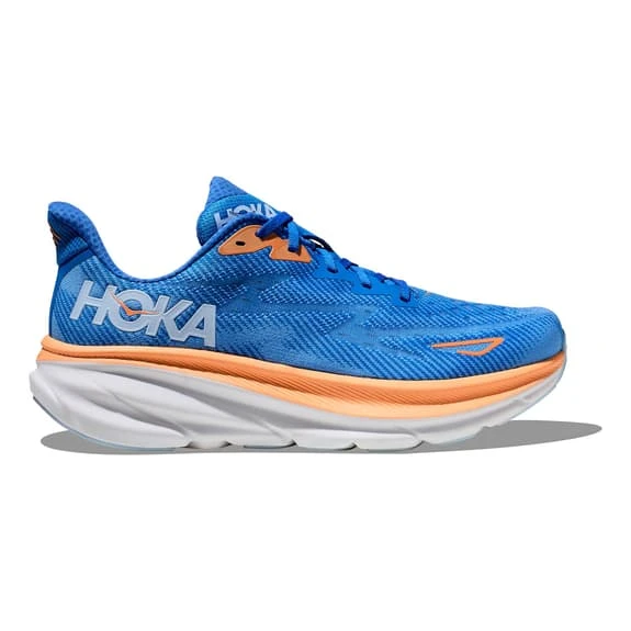 Chaussures HOKA Clifton 9 Bleu Marine Orange Blanc 4 Chaussures HOKA Clifton 9 Bleu Marine Orange Blanc – Image 2