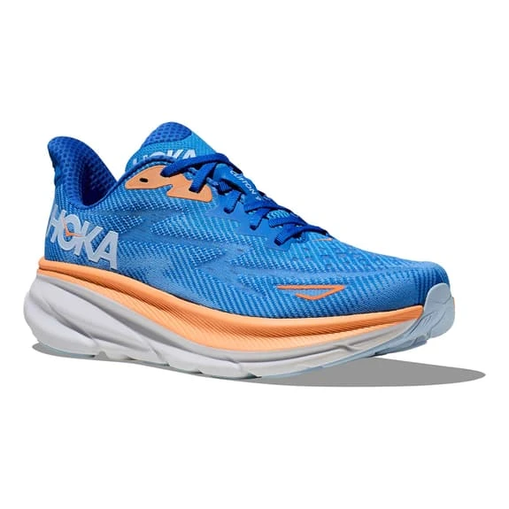 Chaussures HOKA Clifton 9 Bleu Marine Orange Blanc 8 Chaussures HOKA Clifton 9 Bleu Marine Orange Blanc – Image 6