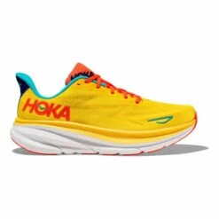 Hoka 18 Chaussures HOKA Clifton 9 Jaune Orange Bleu