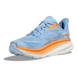 Chaussures HOKA Clifton 9 Bleu Clair Orange Rose Femme 10 Chaussures HOKA Clifton 9 Bleu Clair Orange Rose Femme -Hoka hk 1127896 abi 003