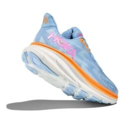 Chaussures HOKA Clifton 9 Bleu Clair Orange Rose Femme 11 Chaussures HOKA Clifton 9 Bleu Clair Orange Rose Femme -Hoka hk 1127896 abi 004