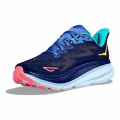Chaussures HOKA Clifton 9 Bleu Foncé Lilas Rose Clair Femme 10 Chaussures HOKA Clifton 9 Bleu Foncé Lilas Rose Clair Femme -Hoka hk 1127896 bbc 003