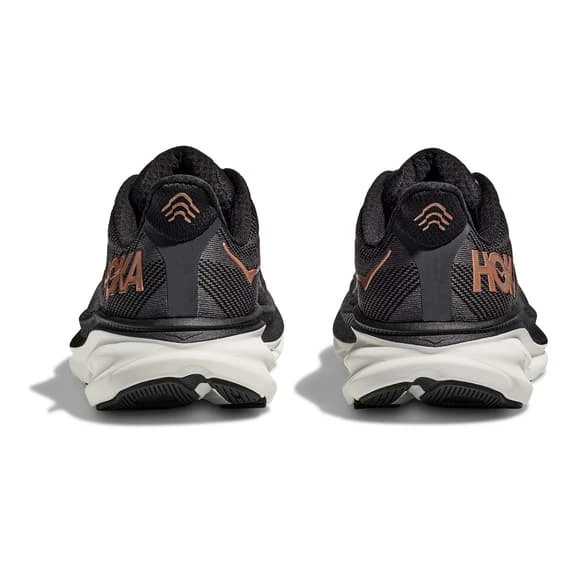 Chaussures HOKA Clifton 9 Noir Marron Blanc Femme 7 Chaussures HOKA Clifton 9 Noir Marron Blanc Femme – Image 5