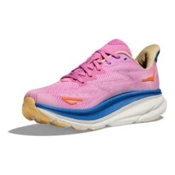Chaussures HOKA Clifton 9 Rose Chewing-gum Bleu Foncé Orange Femme 10 Chaussures HOKA Clifton 9 Rose Chewing-gum Bleu Foncé Orange Femme -Hoka hk 1127896 csl 003