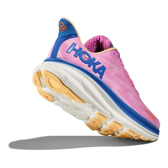 Chaussures HOKA Clifton 9 Rose Chewing-gum Bleu Foncé Orange Femme 6 Chaussures HOKA Clifton 9 Rose Chewing-gum Bleu Foncé Orange Femme – Image 4