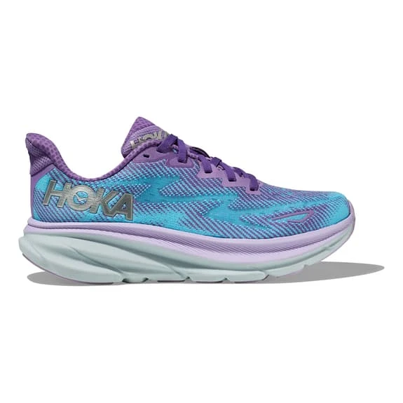 Chaussures HOKA Clifton 9 Bleu Clair Lilas Blanc Femme 4 Chaussures HOKA Clifton 9 Bleu Clair Lilas Blanc Femme – Image 2