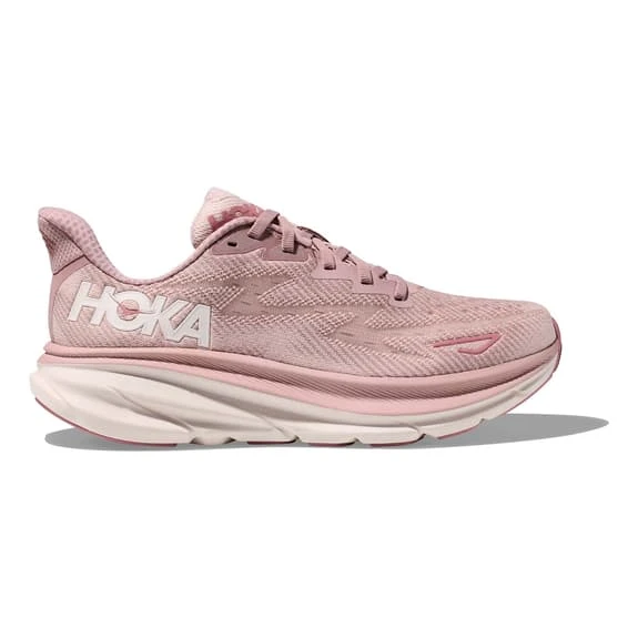 Chaussures HOKA Clifton 9 Rose Clair Blanc Femme 4 Chaussures HOKA Clifton 9 Rose Clair Blanc Femme – Image 2