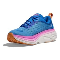 Chaussures HOKA Bondi 8 Bleu Marine Rose Clair Blanc Femme 10 Chaussures HOKA Bondi 8 Bleu Marine Rose Clair Blanc Femme -Hoka hk 1127952 csa 003