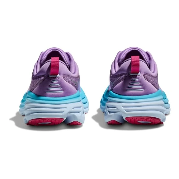 Chaussures HOKA Bondi 8 Violet Bleu Clair Blanc Femme 7 Chaussures HOKA Bondi 8 Violet Bleu Clair Blanc Femme – Image 5